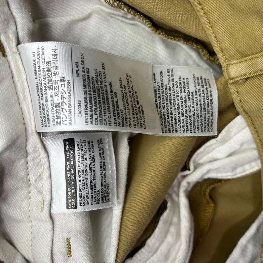 Levi Strauss Pants Mens‎ 32x32 Fits 34x31 Tan Chino Khaki Stretch Twill Trousers